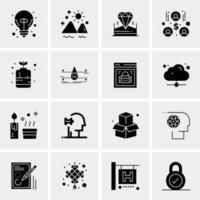 16 Universal Business Icons Vector Creative Icon Illustration to use in web and Mobile Related project