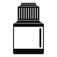 Vaping liquid bottle icon, simple style vector