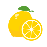 verzuren geel citroenen. hoog vitamine citroenen zijn besnoeiing in plakjes voor zomer limonade. png