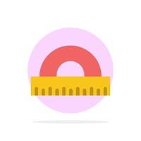 Design Drawing Education Geometry Abstract Circle Background Flat color Icon vector