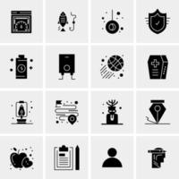 16 Universal Business Icons Vector Creative Icon Illustration to use in web and Mobile Related project