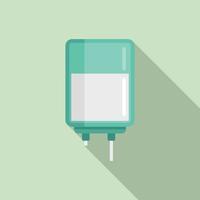 Anesthesia pack icon, flat style vector