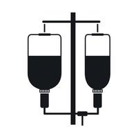 Intravenous infusion icon, simple style vector