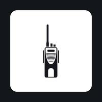 Radio transmitter icon, simple style vector