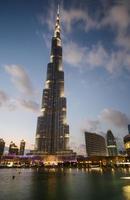 Dubai, UAE, 2014 - View at Burj Khalifa in Dubai. This skyscraper is the tallest man-made structure ever built, at 828 m. photo