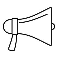 Megaphone icon, outline style vector