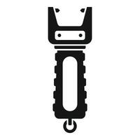 Electro shocker icon, simple style vector