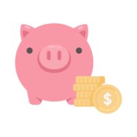 financial piggy bank Ideas for saving money for the future png