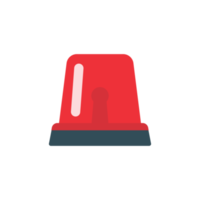 Emergency siren icon. Hazard warning light, ambulance route alarm png