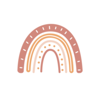boho regnbåge. pastell hand målad regnbåge för barnkammare vägg dekoration png