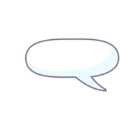 hand drawn speech bubble for chatting cartoon characters png