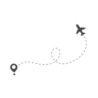 itinéraire de voyage en avion broche sur la carte du monde voyage idées de voyage png
