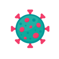 covid-19 icoon virussen dat zijn verspreiding door hoesten of niezen gemakkelijk vlak ontwerp png