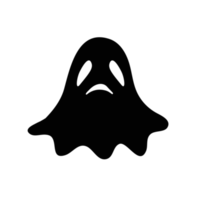 A cartoon white evil ghost that has fun haunting people on Halloween. png