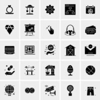 25 iconos de negocios universales vector ilustración de icono creativo para usar en proyectos relacionados con la web y dispositivos móviles