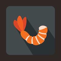 Shrimp icon in flat style vector