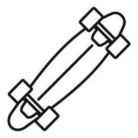 Under skateboard icon, outline style vector