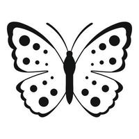 Spring butterfly icon, simple style. vector