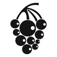 icono de uvas Isabella, estilo simple vector