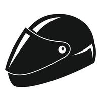 Skydiver helmet icon, simple style vector