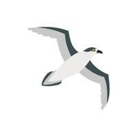 Sea gull icon in flat style vector