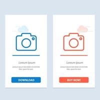 Twitter Image Picture Camera  Blue and Red Download and Buy Now web Widget Card Template vector