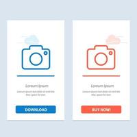 Twitter Image Picture Camera  Blue and Red Download and Buy Now web Widget Card Template vector