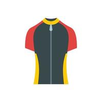 Bike zipper clothes icon, flat style vector