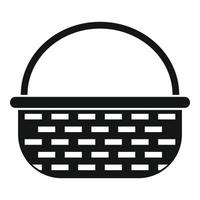 Decoration wicker icon, simple style vector