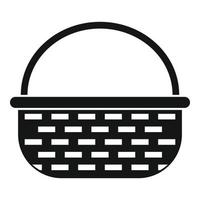 Decoration wicker icon, simple style vector