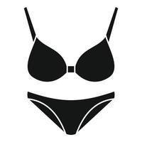 Retro swimsuit icon, simple style vector