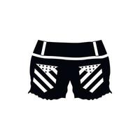 Womens shorts icon, simple style vector
