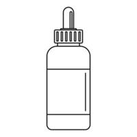 Vape liquid reserve icon, outline style vector