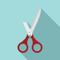 Broken scissors icon, flat style vector