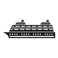 Ocean liner icon, simple style vector