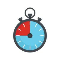 Fitness stopwatch icon, flat style vector