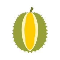 icono de fruta durián, estilo plano vector