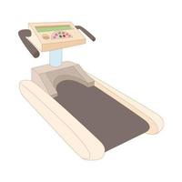 Treadmill icon, cartoon style vector