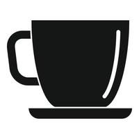 Office coffee cup icon, simple style vector