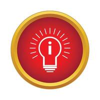 Idea Icon, simple style vector