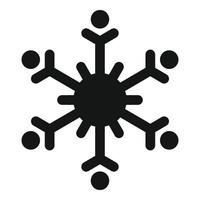 Winter snowflake icon, simple style vector