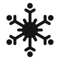 Winter snowflake icon, simple style vector