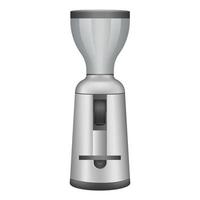 icono de molinillo de café, estilo realista vector