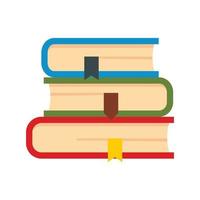 Set of book icon, flat style vector