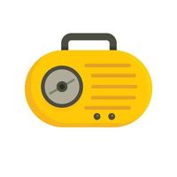 mini icono de radio, tipo plano vector