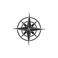 Ancient compass icon, simple style vector