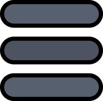 lista tarea texto color plano icono vector icono banner plantilla