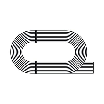 Athletic stadium icon, outline style