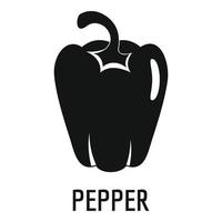 Pepper icon, simple style. vector