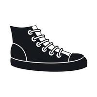 icono de zapatillas, estilo simple vector